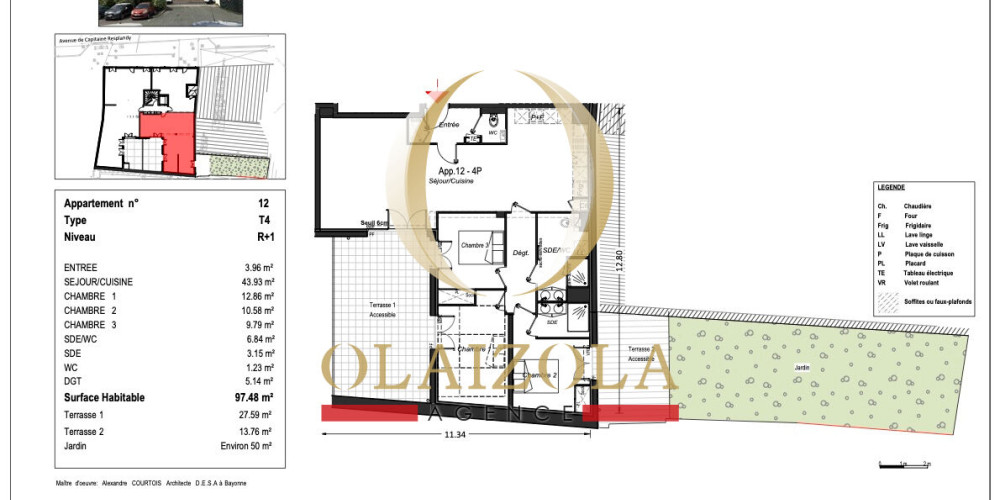 appartement à BAYONNE (64100)